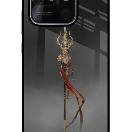 Shiv Trishul Redmi 10/10 Power Glass Case