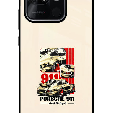 Classic Porsche 911 Redmi 10/10 Power Glass Case