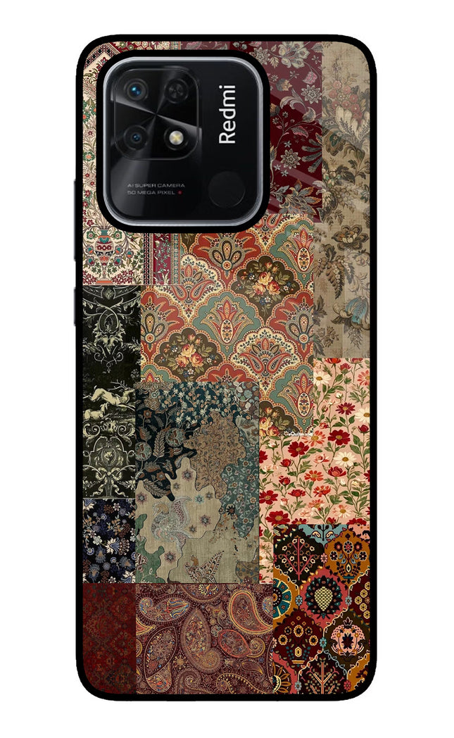 Desi Print Redmi 10/10 Power Glass Case Back Cover by Casekaro