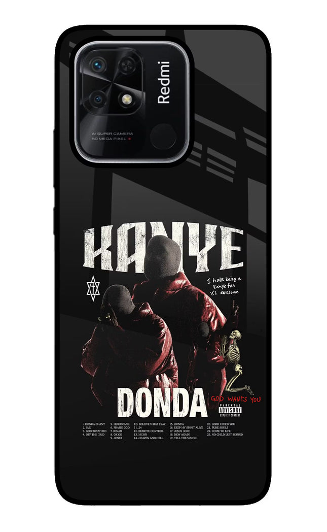 Donda Kanye West Redmi 10/10 Power Glass Case Back Cover by Casekaro