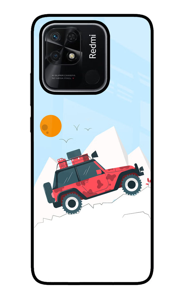 Mountain Trail Beast Redmi 10/10 Power Glass Case Back Cover by Casekaro