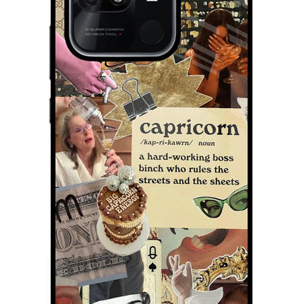 Capricorn Zodiac Redmi 10/10 Power Glass Case