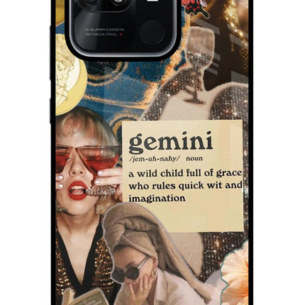 Gemini Zodiac Redmi 10/10 Power Glass Case