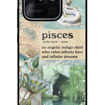Pisces Zodiac Redmi 10/10 Power Glass Case