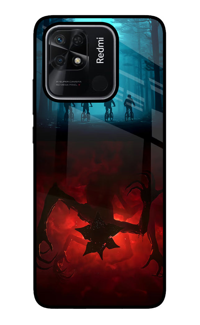 Ordinary Things Downside Up Redmi 10/10 Power Glass Case Back Cover by Casekaro