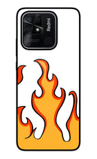 Fired Up – White Redmi 10/10 Power Glass Case