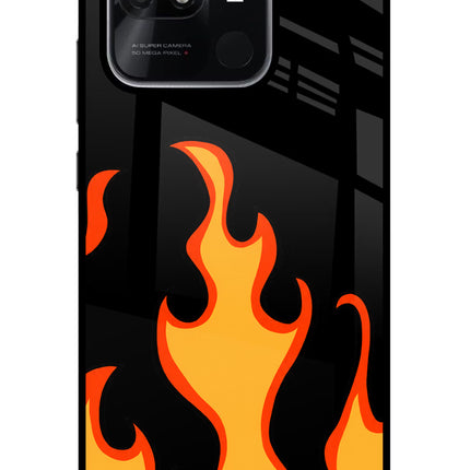 Fired Up – Black Redmi 10/10 Power Glass Case