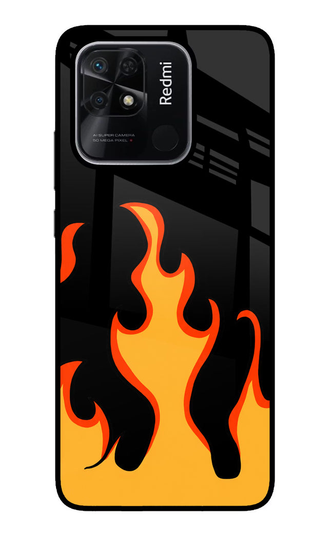 Fired Up – Black Redmi 10/10 Power Glass Case