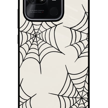Spider Web Redmi 10/10 Power Glass Case