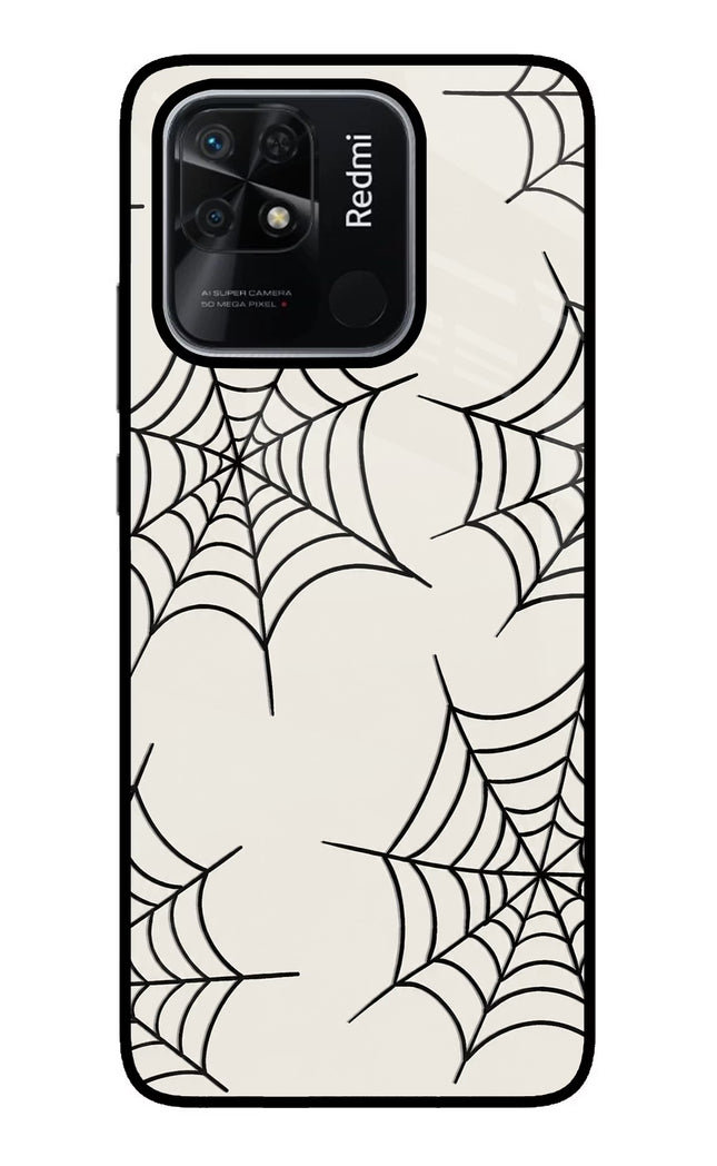 Spider Web Redmi 10/10 Power Glass Case