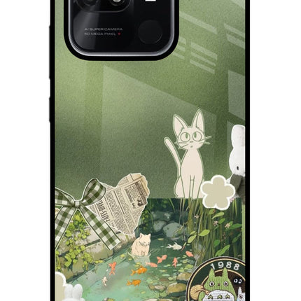 Aesthetic anime Redmi 10/10 Power Glass Case