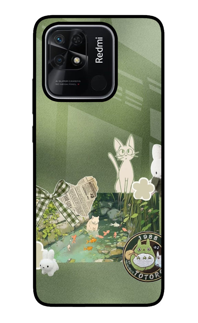 Aesthetic anime Redmi 10/10 Power Glass Case