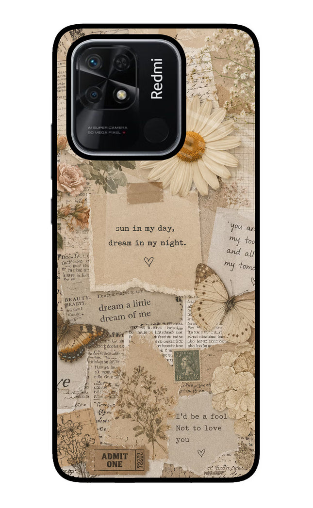 Vintage case Redmi 10/10 Power Glass Case
