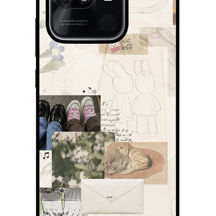 Soft Aesthetic Redmi 10/10 Power Glass Case