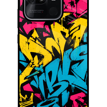 Graffiti Vibe Redmi 10/10 Power Glass Case