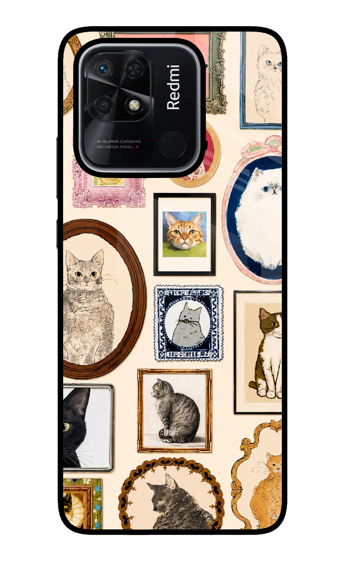 Mirror Cats Redmi 10/10 Power Glass Case