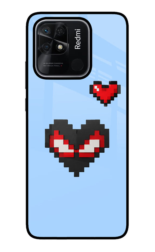 Peter Heart Redmi 10/10 Power Glass Case