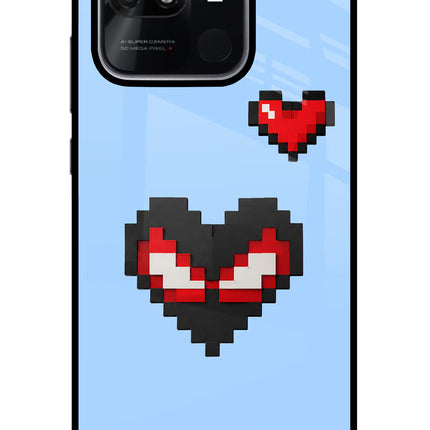 Peter Heart Redmi 10/10 Power Glass Case Back Cover by Casekaro