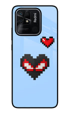 Peter Heart Redmi 10/10 Power Glass Case Back Cover by Casekaro