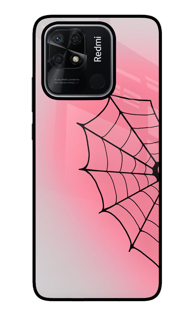 Pink Web Redmi 10/10 Power Glass Case