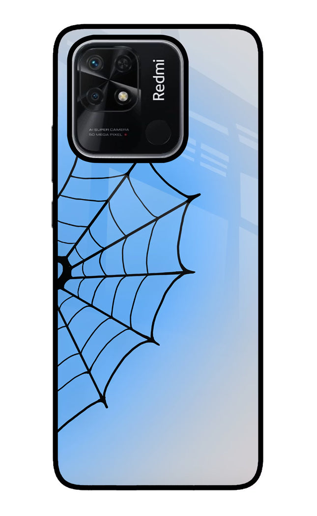 Blue Web Redmi 10/10 Power Glass Case