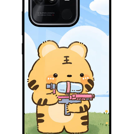 Tiger Treat Redmi 10/10 Power Glass Case