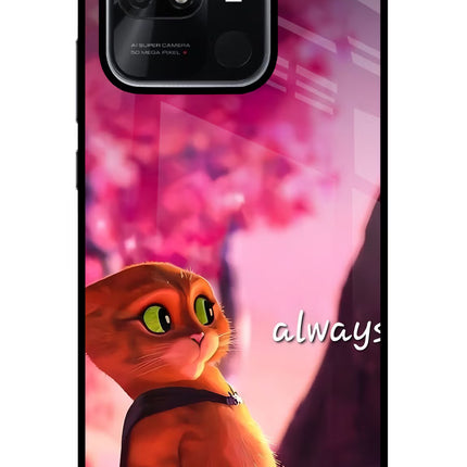 Always Cat Redmi 10/10 Power Glass Case