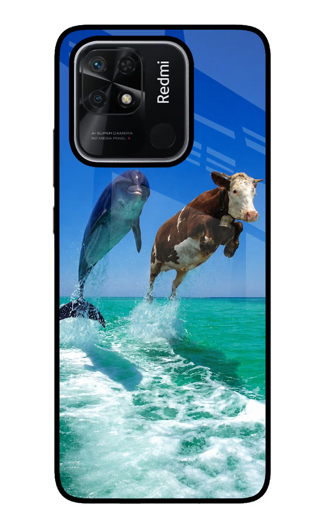 Dolphin vs Cow Redmi 10/10 Power Glass Case