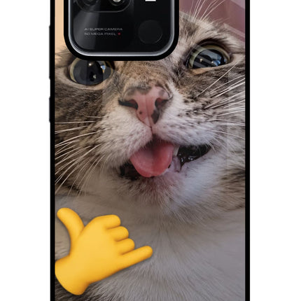 Silly Cat Call Redmi 10/10 Power Glass Case