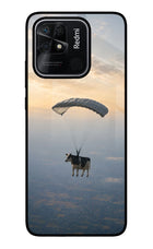 Skydiving Cow Redmi 10/10 Power Glass Case