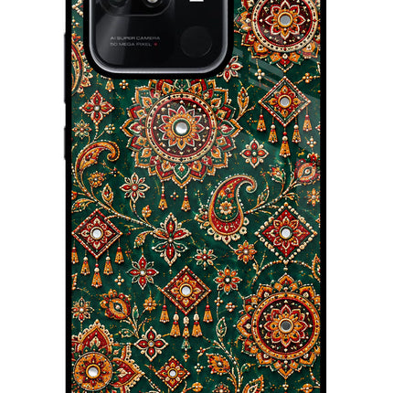 Green Pataka Redmi 10/10 Power Glass Case