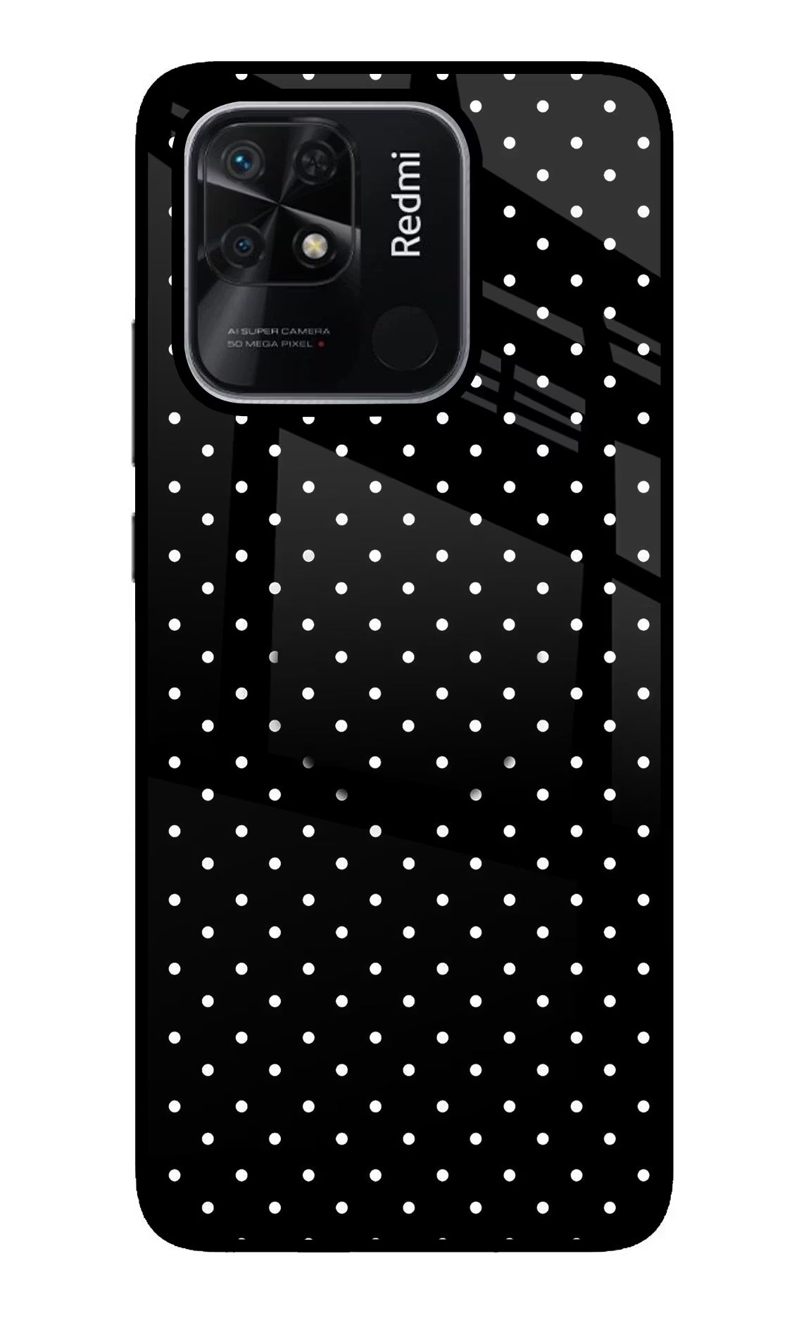 White Dots Redmi 10/10 Power Pop Case by Casekaro