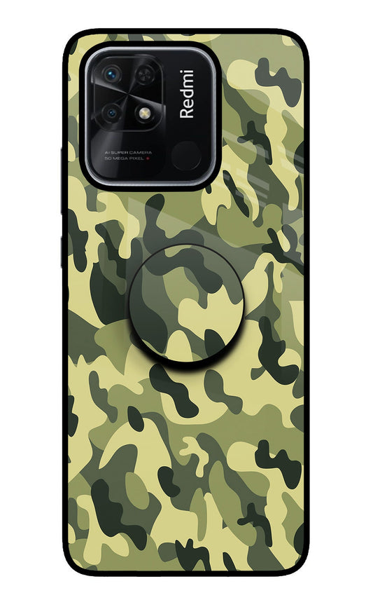 Camouflage Redmi 10/10 Power Glass Case