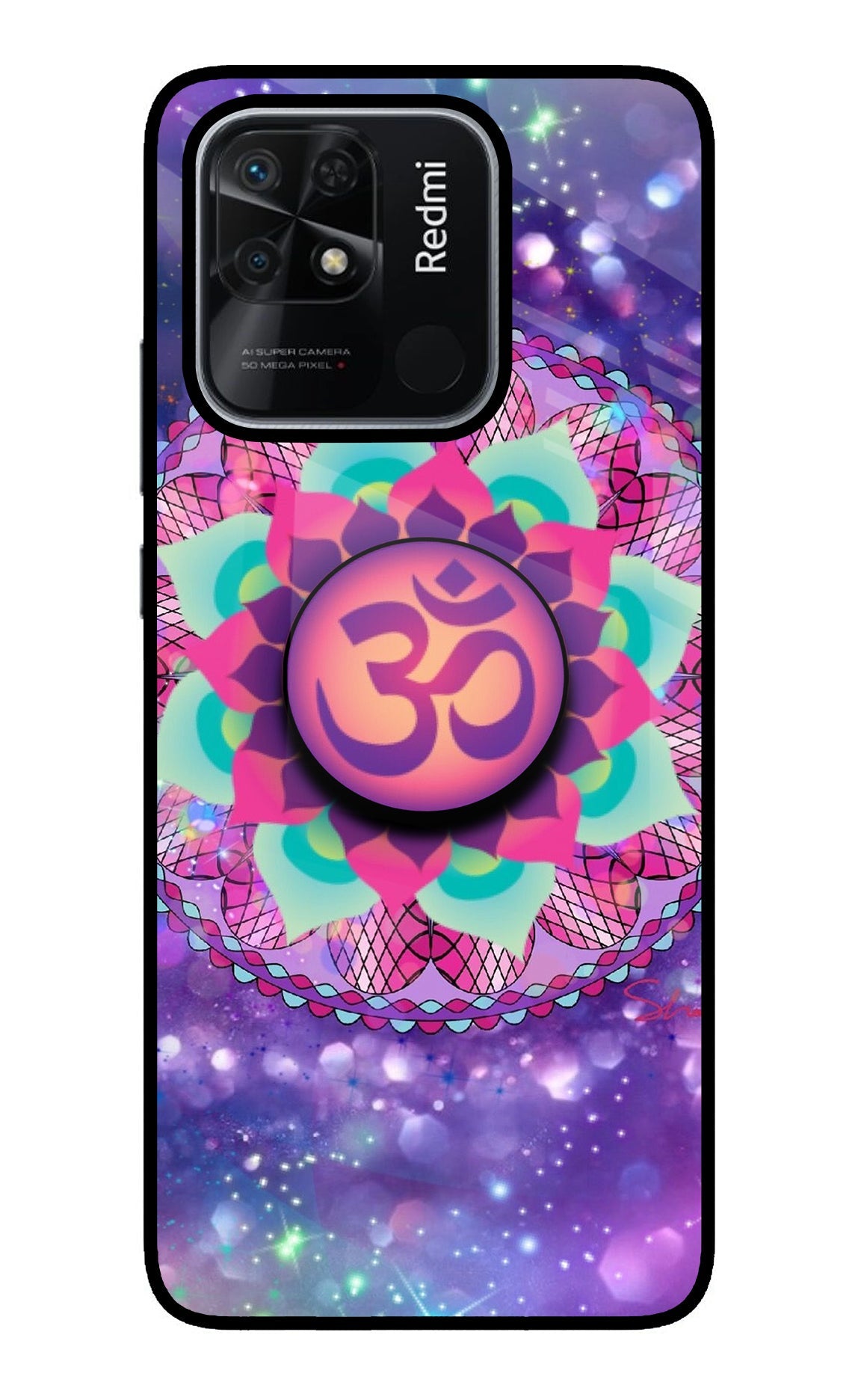 Om Purple Redmi 10/10 Power Pop Case