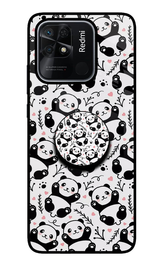 Cute Panda Redmi 10/10 Power Glass Case