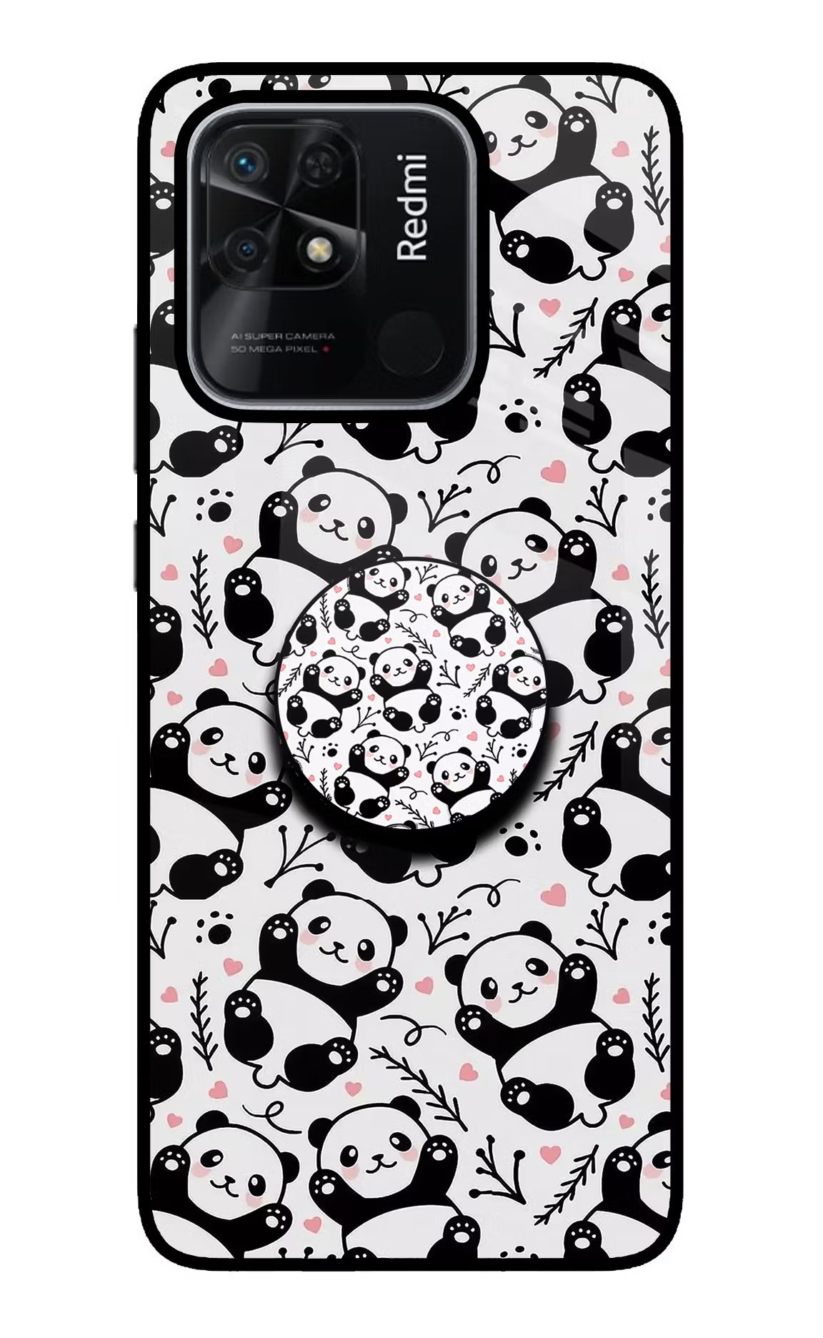 Cute Panda Redmi 10/10 Power Pop Case by Casekaro