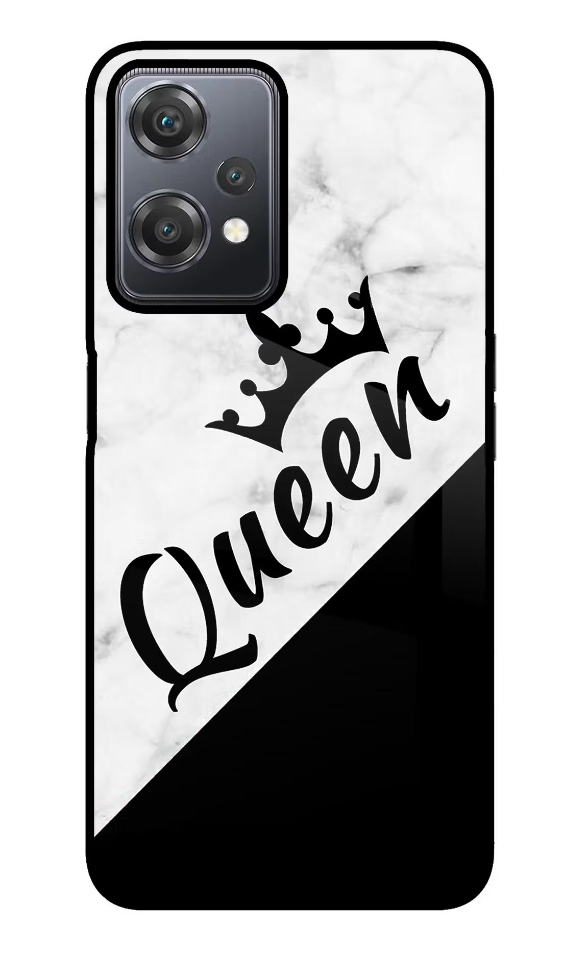 Queen OnePlus Nord CE 2 Lite 5G Glass Case Back Cover by Casekaro