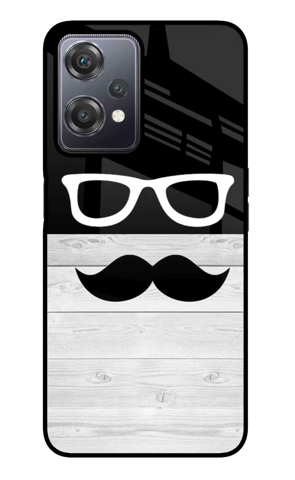 Mustache OnePlus Nord CE 2 Lite 5G Glass Case Back Cover by Casekaro