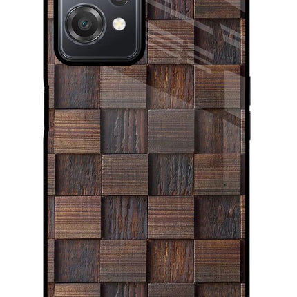 Wooden Cube Design OnePlus Nord CE 2 Lite 5G Glass Case