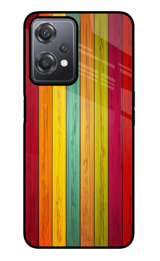 Multicolor Wooden OnePlus Nord CE 2 Lite 5G Glass Case