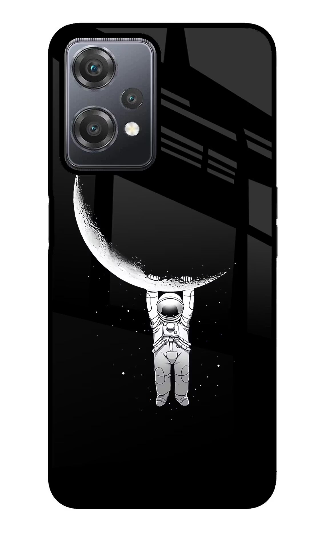 Moon Space OnePlus Nord CE 2 Lite 5G Glass Case Back Cover by Casekaro