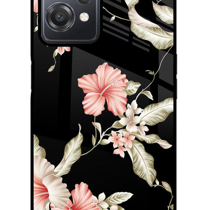 Flowers OnePlus Nord CE 2 Lite 5G Glass Case Back Cover by Casekaro