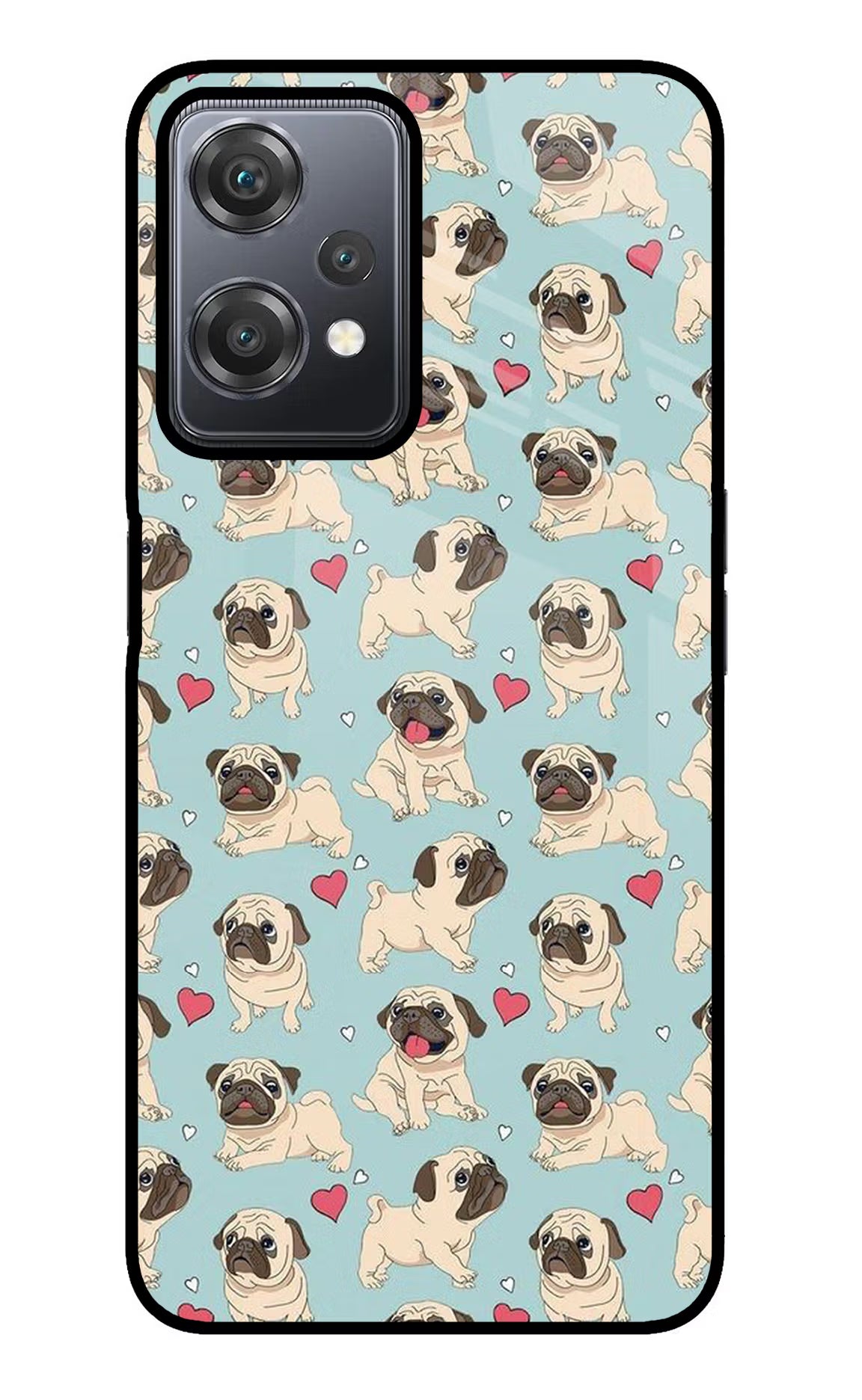 Pug Dog OnePlus Nord CE 2 Lite 5G Glass Case Back Cover by Casekaro
