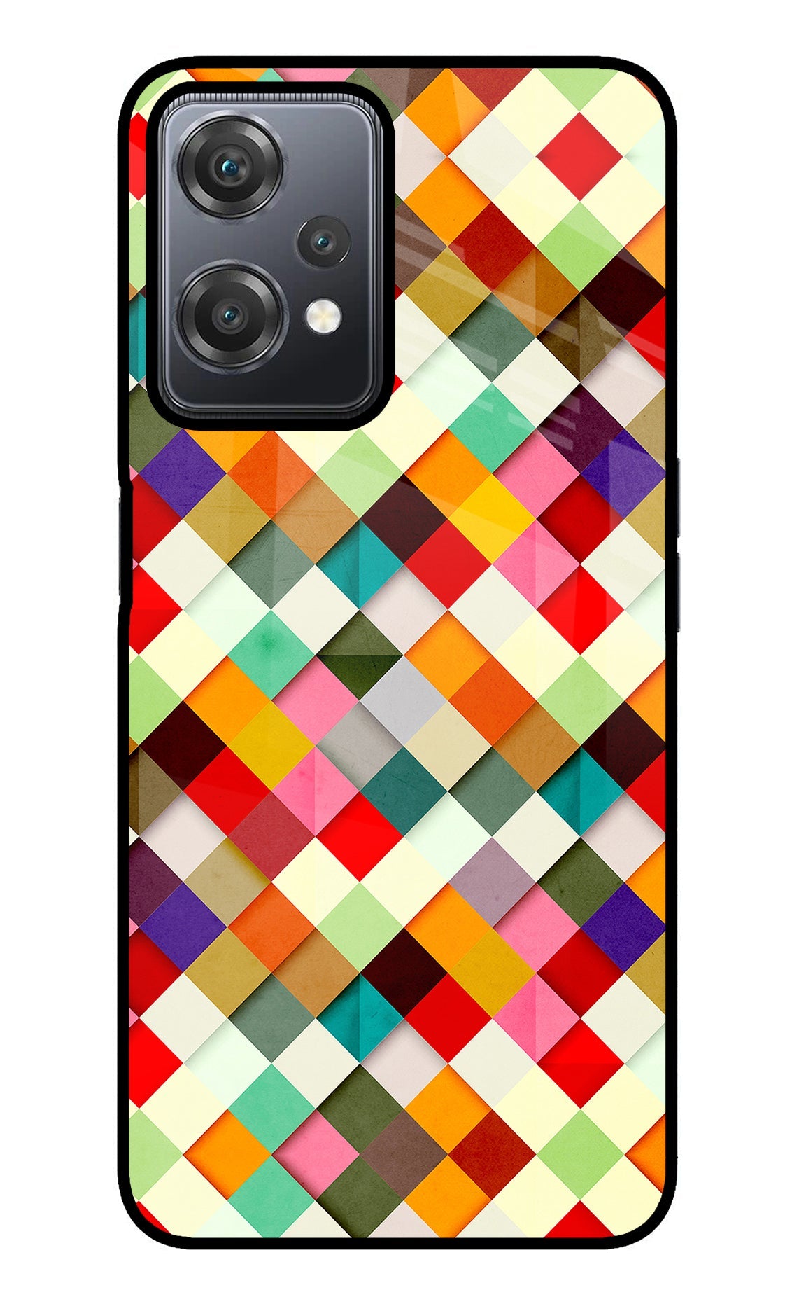 Geometric Abstract Colorful OnePlus Nord CE 2 Lite 5G Glass Case