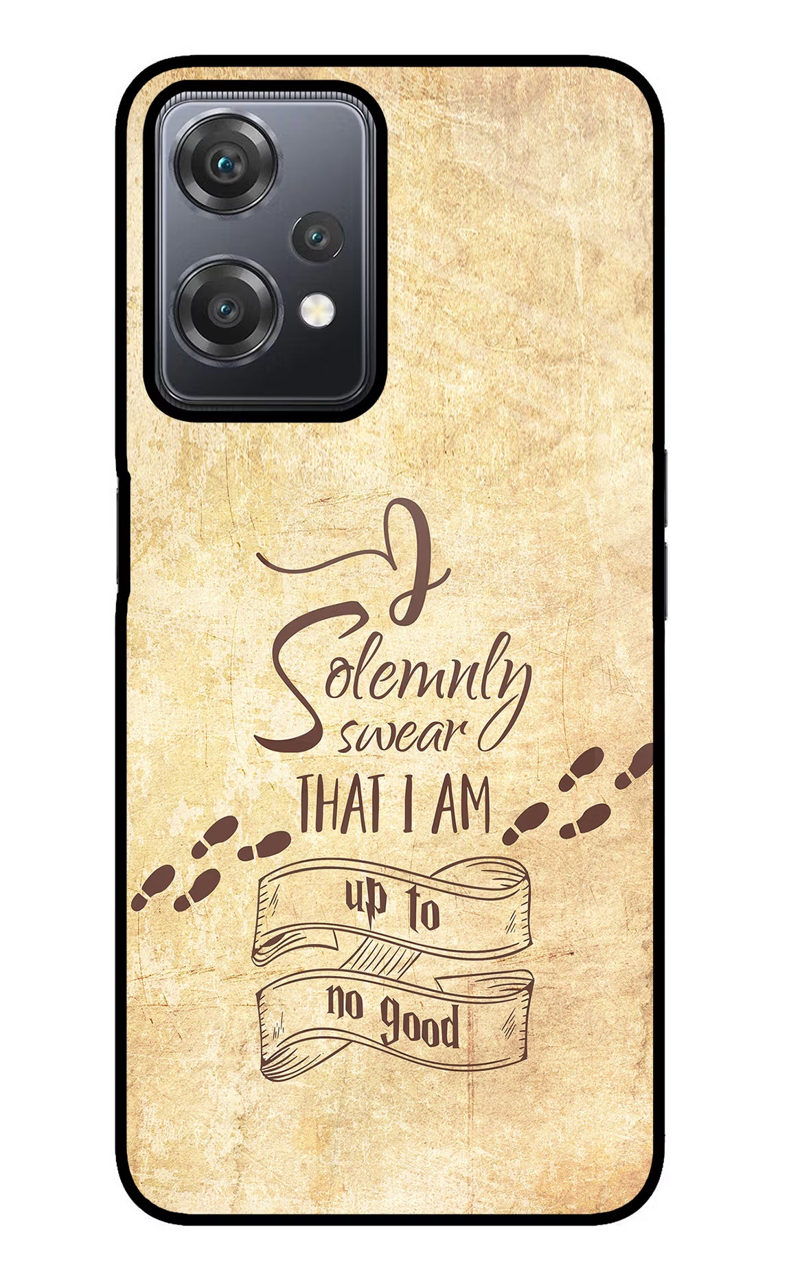 I Solemnly swear that i up to no good OnePlus Nord CE 2 Lite 5G Glass Case Back Cover by Casekaro