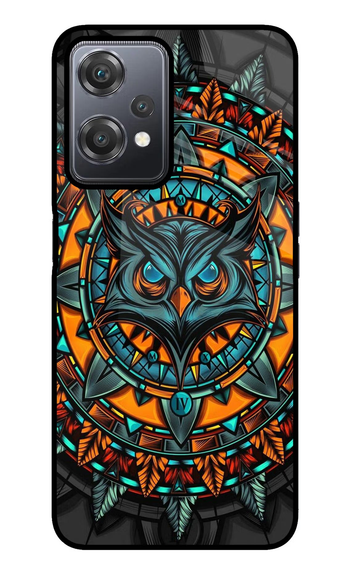 Angry Owl Art OnePlus Nord CE 2 Lite 5G Glass Case Back Cover by Casekaro