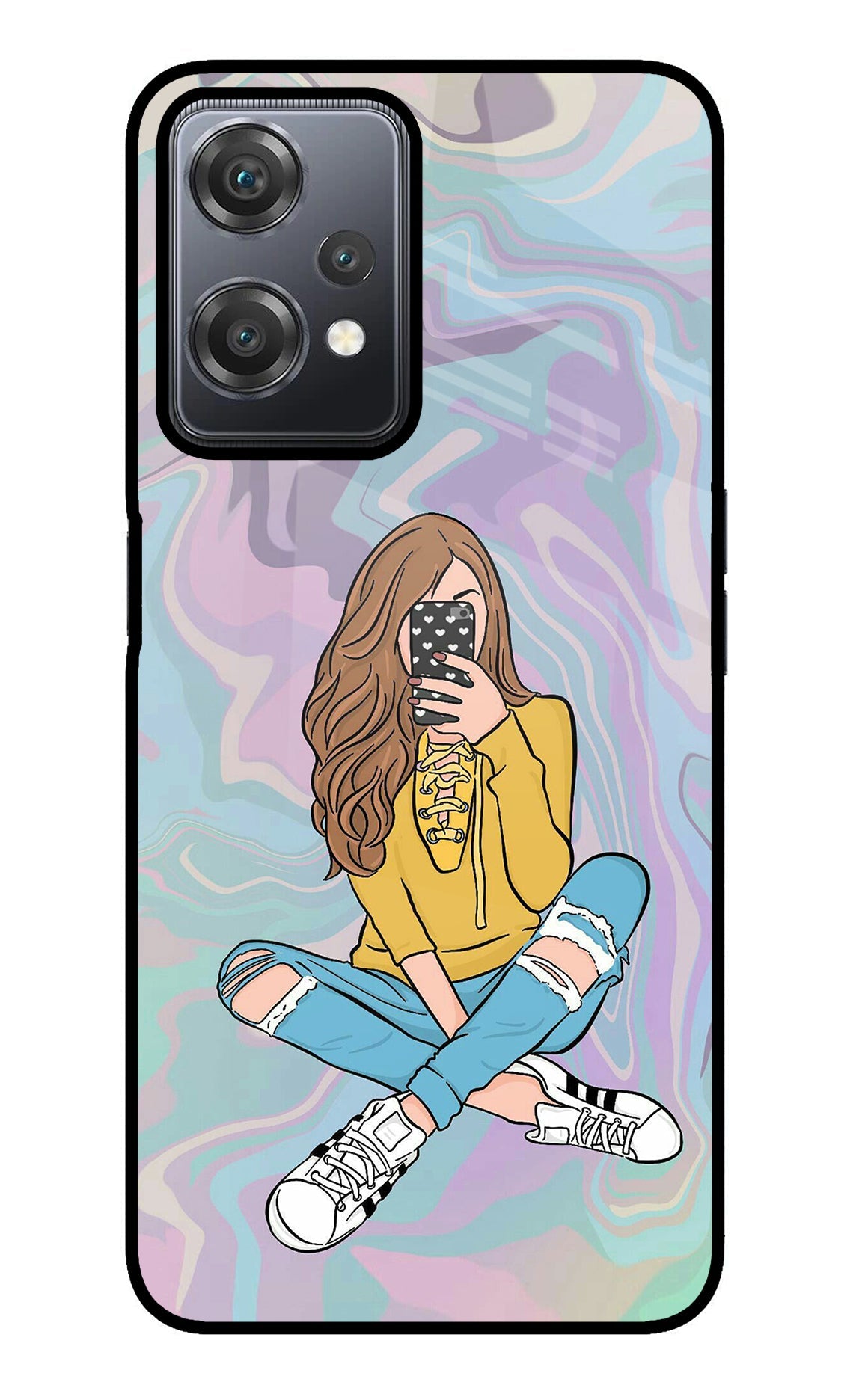 Selfie Girl OnePlus Nord CE 2 Lite 5G Glass Case