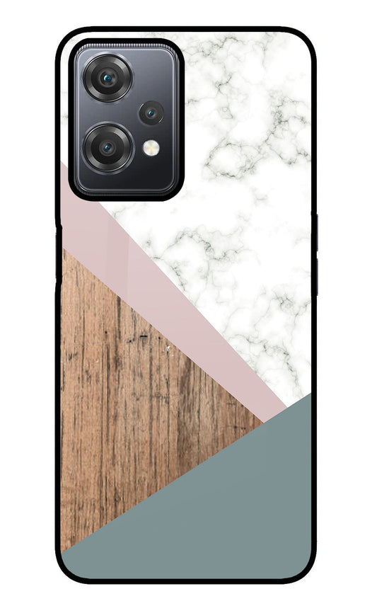 Marble wood Abstract OnePlus Nord CE 2 Lite 5G Glass Case