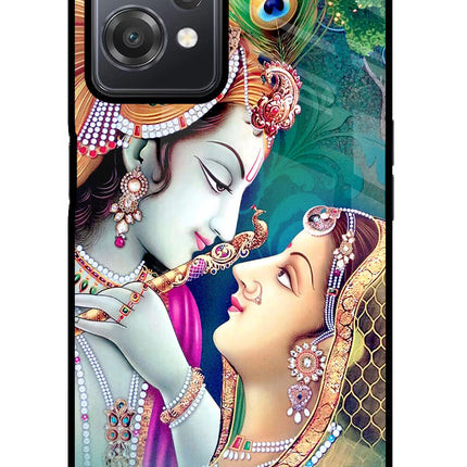 Lord Radha Krishna OnePlus Nord CE 2 Lite 5G Glass Case Back Cover by Casekaro