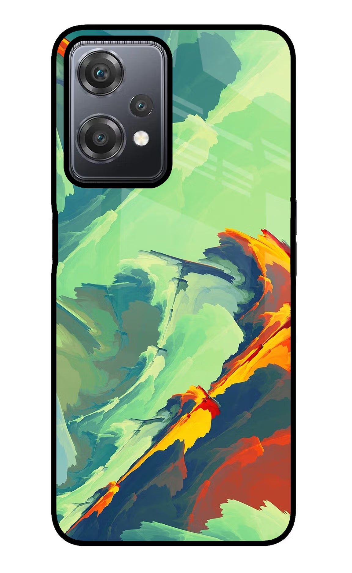 Paint Art OnePlus Nord CE 2 Lite 5G Glass Case Back Cover by Casekaro